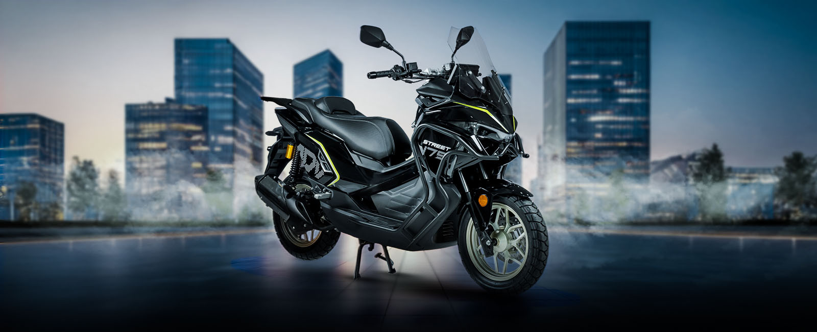 Moto Scooter NEW STREET 175 banner central